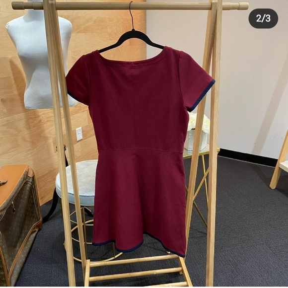 Maroon Dress Vintage J Crew - Picture 2 of 4